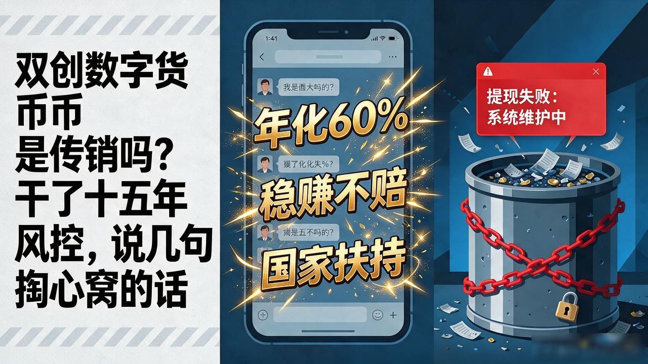 双创数字货币是传销吗？干了十五年风控，说几句掏心窝的话