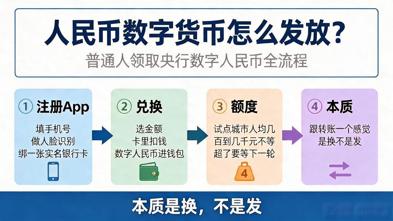 人民币数字货币怎么发放？普通人领取央行数字人民币全流程