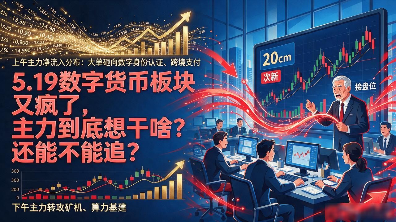 5.19数字货币板块_数字人民币区块链金融领涨_数字货币板块龙头股