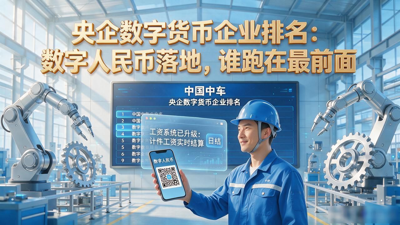 央企数字货币企业排名：数字人民币落地，谁跑在最前面