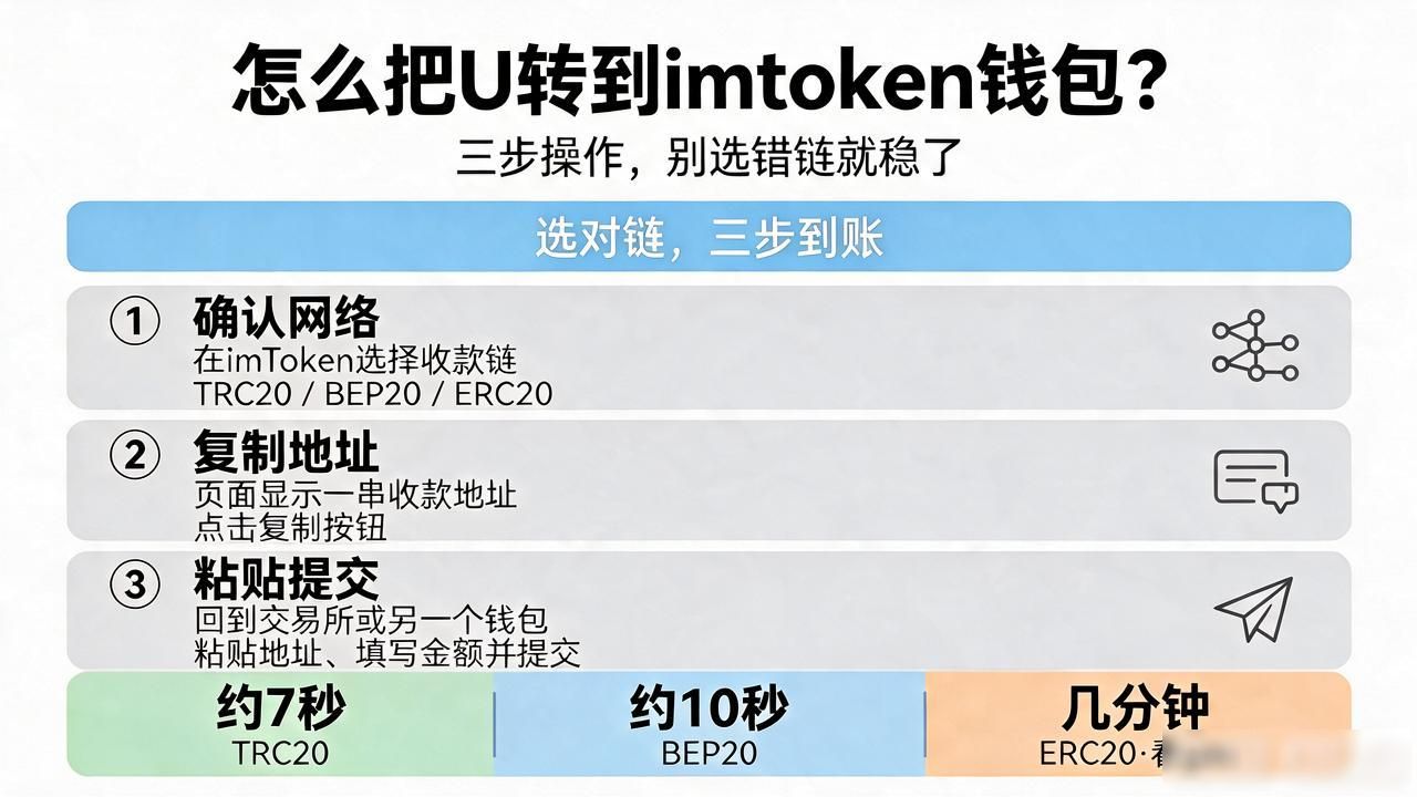 怎么把u转到imtoken钱包_imtoken钱包USDT转账选对网络_TRC20与ERC20手续费对比