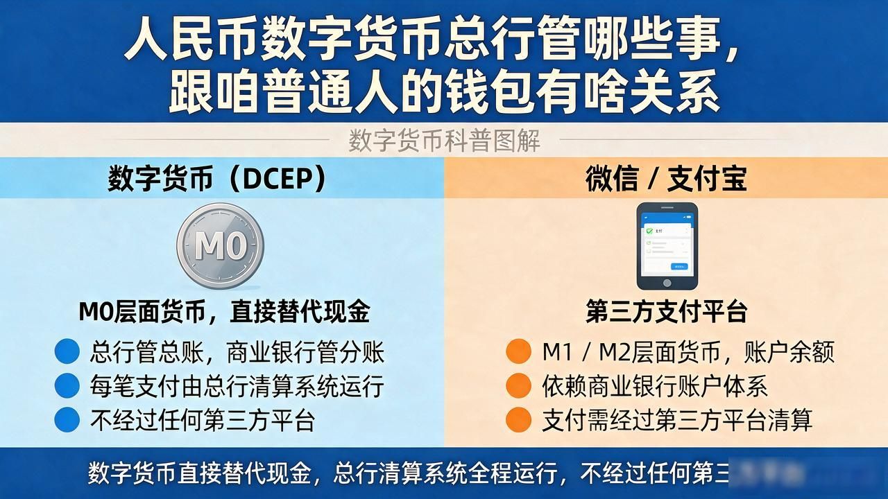 人民币数字货币总行管哪些事，跟咱普通人的钱包有啥关系