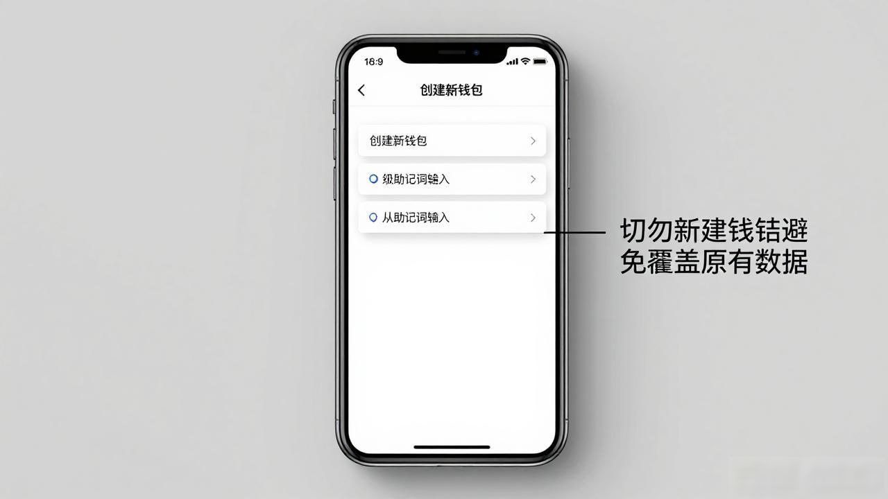 imtoken钱包找回旧账号方法