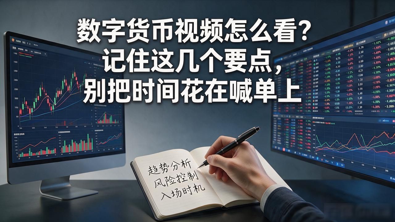数字货币视频怎么看？记住这几个要点，别把时间花在喊单上