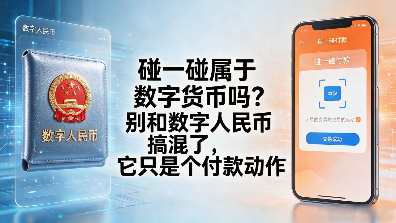碰一碰属于数字货币吗?别和数字人民币搞混了,它只是个付款动作