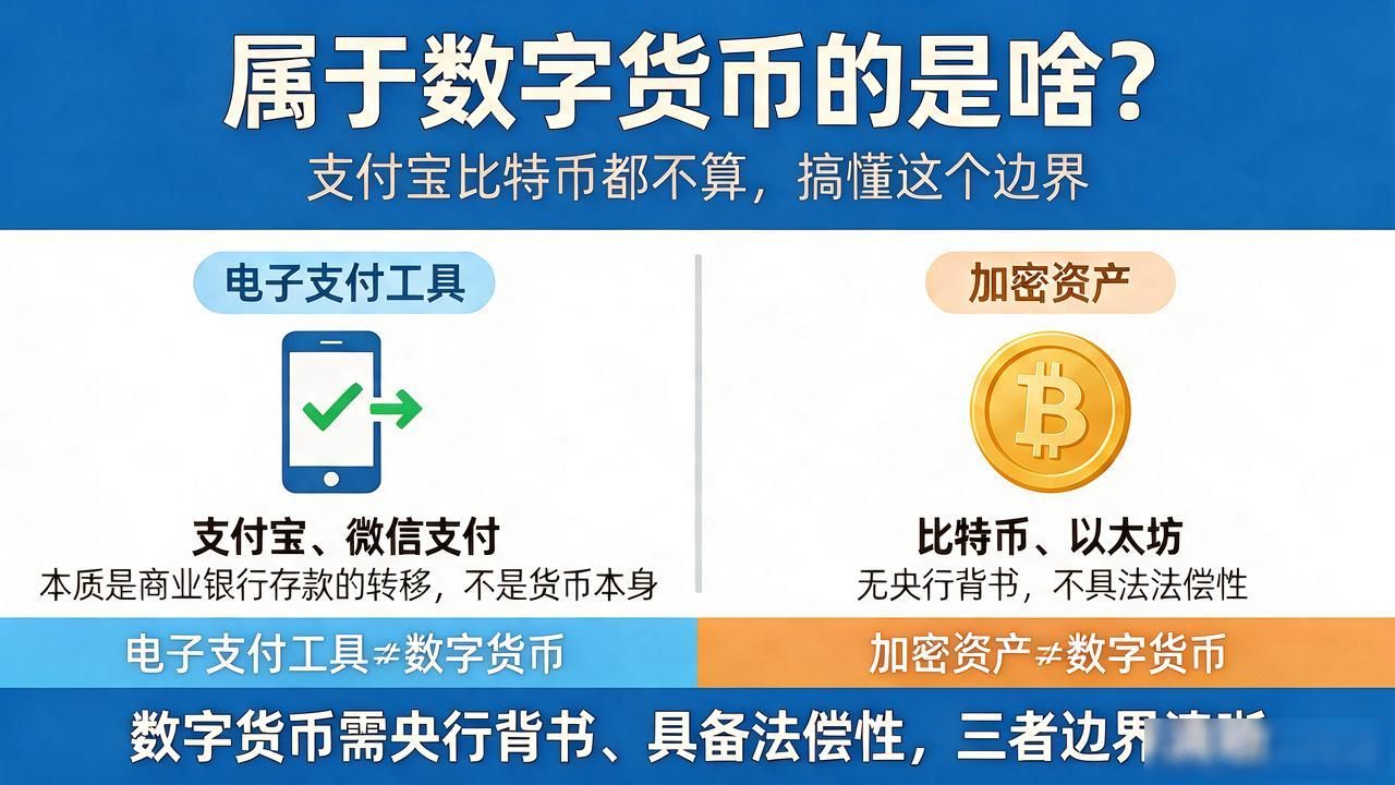 属于数字货币的是啥？支付宝比特币都不算，搞懂这个边界