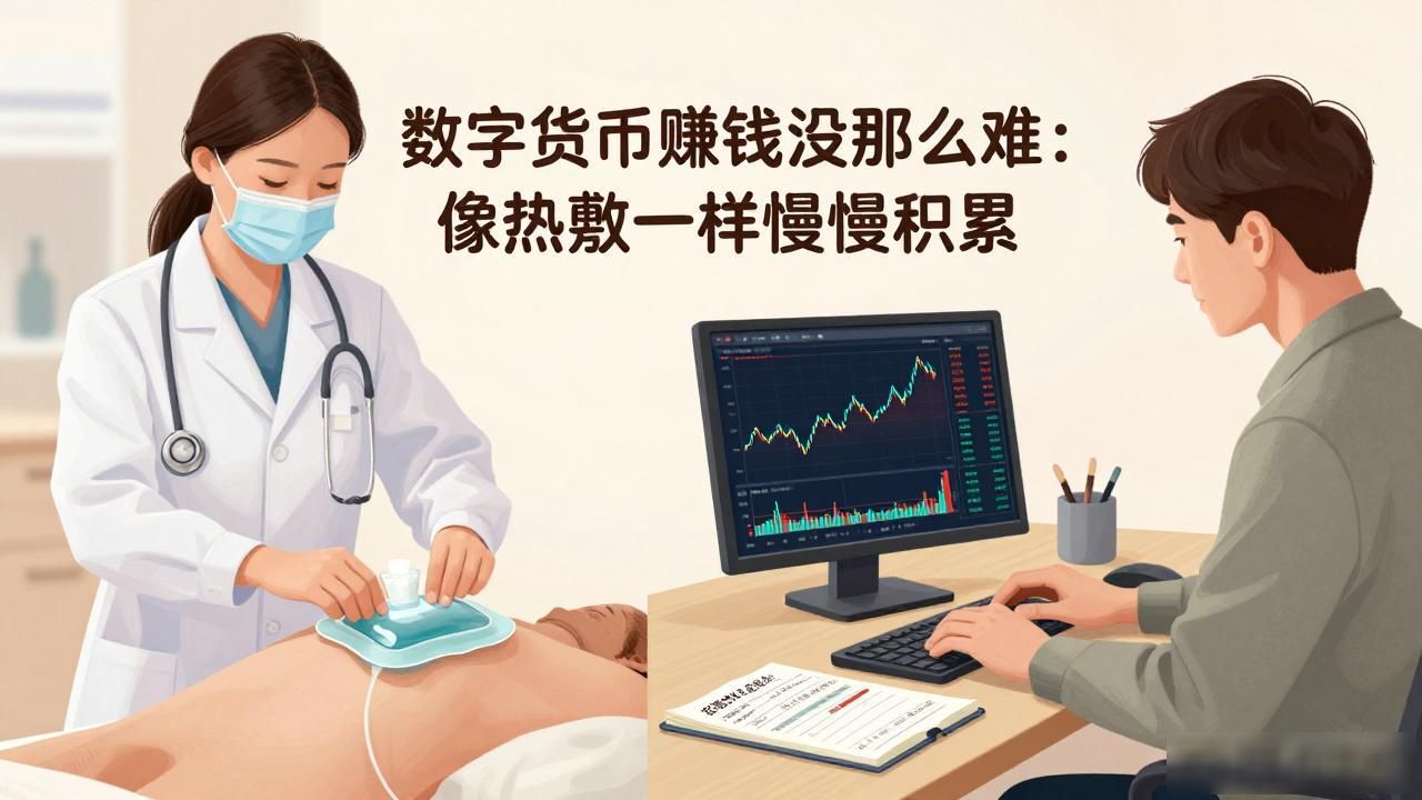 数字货币赚钱没那么难：像热敷一样慢慢积累